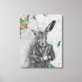 March Hare Art Canvas Alice In Wonderland Art by Deanna_Davoli at Zazzle