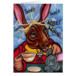 MARCH HARE & DORMOUSE Alice in Wonderland Note Car Cards