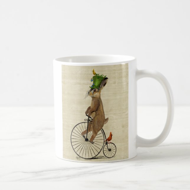 March Hare on Penny Farthing 3 Coffee Mug (Right)