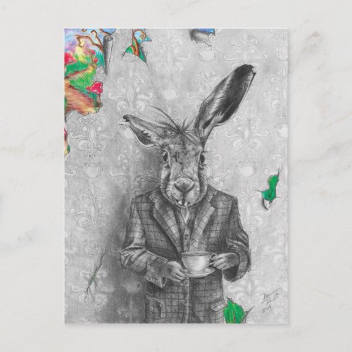 March Hare Postcard