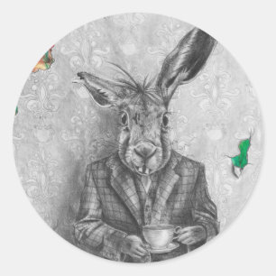 March Hare Sticker Alice in Wonderland Sticker