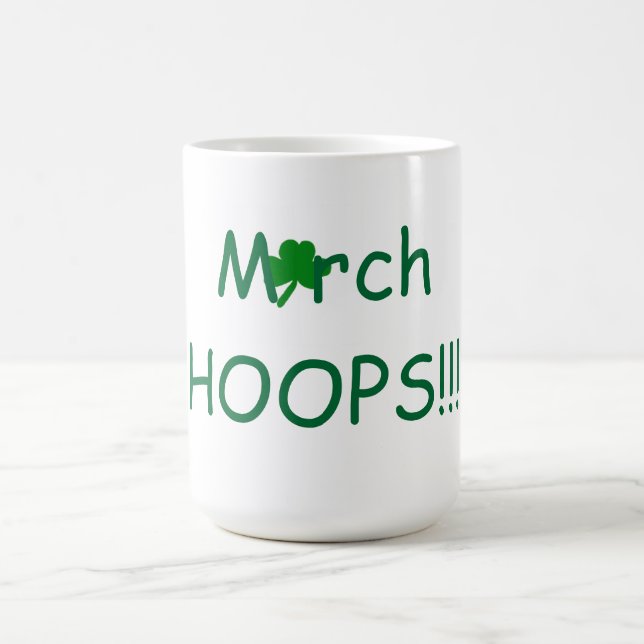 March HOOPS Basketball Humor 15 oz. Mug (Center)
