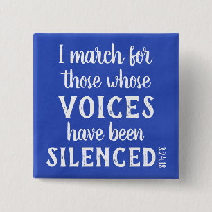 March: I march...pin Pinback Button