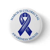 March is Colorectal Awareness Month Button