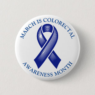 March is Colorectal Awareness Month Button