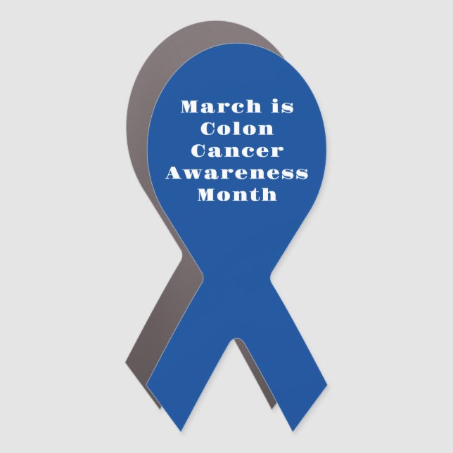 March is Colorectal Awareness Month Car Magnet (Front)