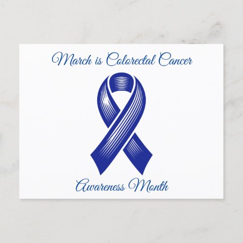 March is Colorectal Cancer Awareness Month Postcard