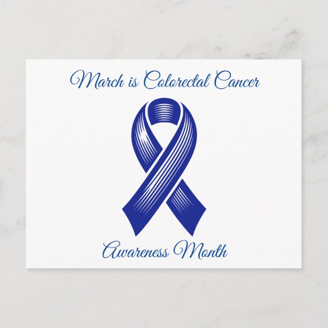 March is Colorectal Cancer Awareness Month Postcard (Front)