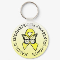 March is Endometriosis Awareness Month Keychain