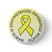 March is Endometriosis Month Button