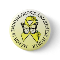March is Endometriosis Month Button