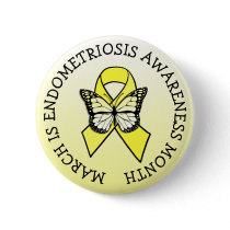 March is Endometriosis Month Button