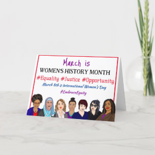 March is International Women's Day Card