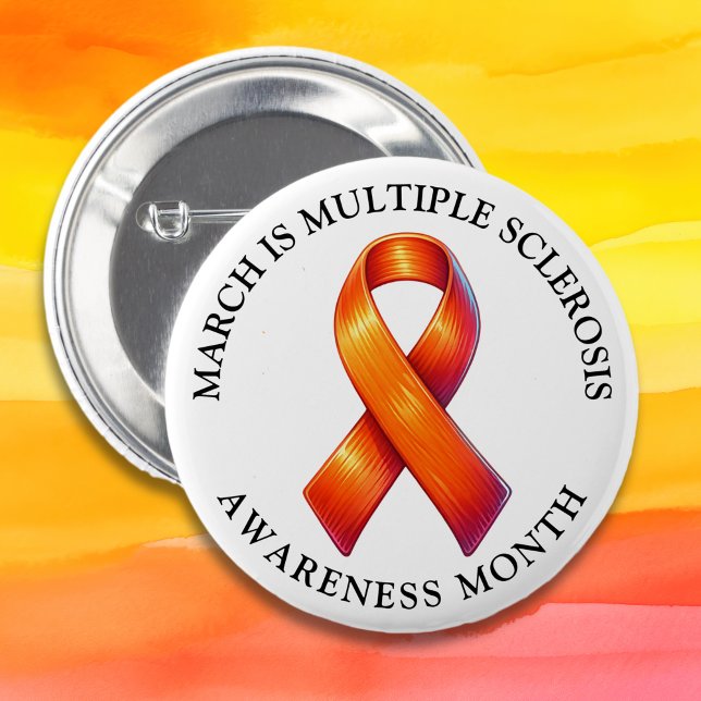 March is Multiple Sclerosis Awareness Month Button (Creator Uploaded)