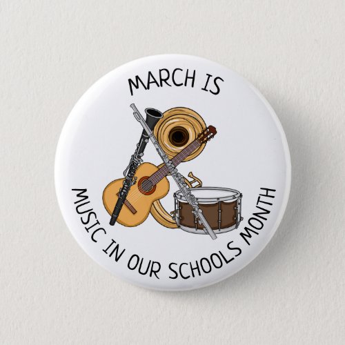 March is Music in our Schools Month Button