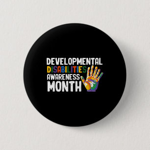 March Is National Developmental Disabilities Aware Button