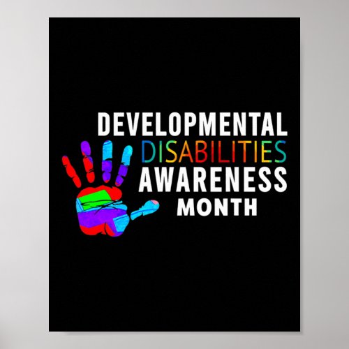 March Is National Developmental Disabilities Aware Poster