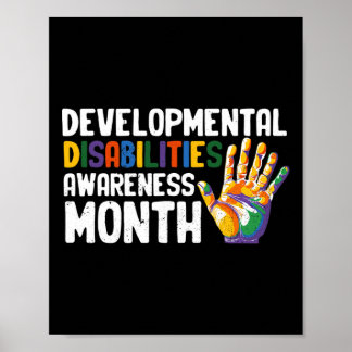 March Is National Developmental Disabilities Aware Poster