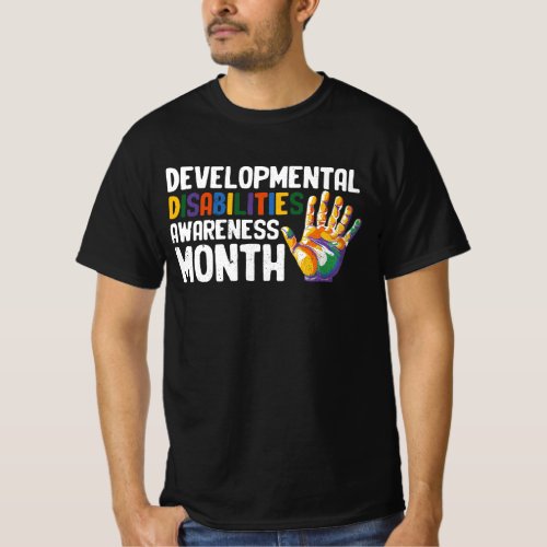 March Is National Developmental Disabilities Aware T_Shirt