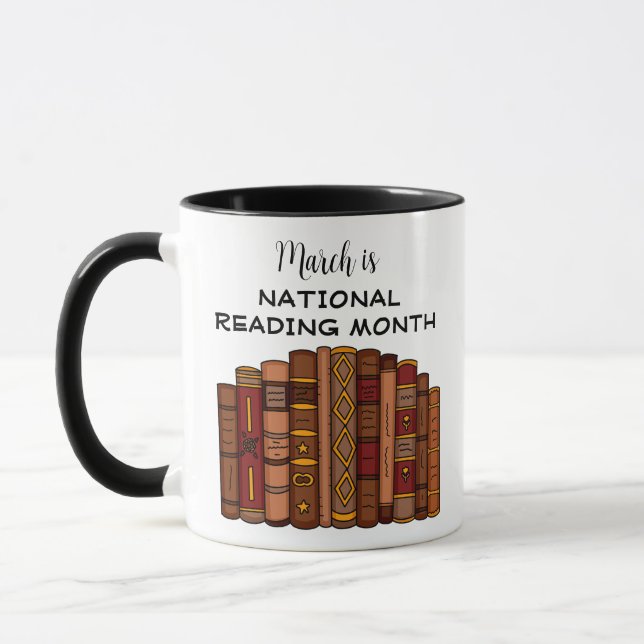 March is National Reading Month    Mug (Left)