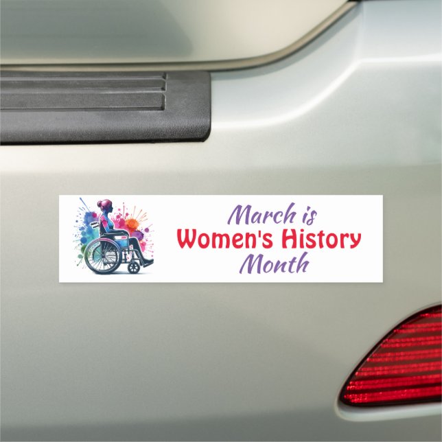 March is Women's History Month Car Magnet (In Situ)