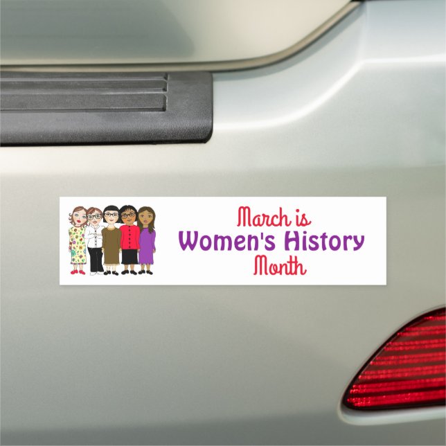 March is Women's History Month Car Magnet (In Situ)