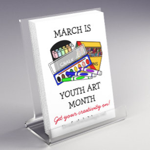 March is Youth Art Month Flyers for Schools