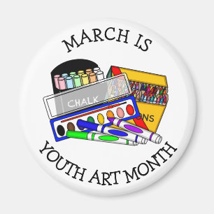 March is Youth Art Month Magnet