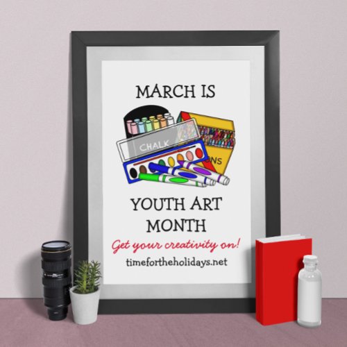 March is Youth Art Month Poster