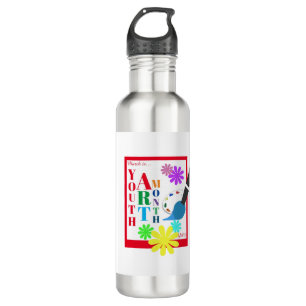 March is Youth Art Month Stainless Steel Water Bottle