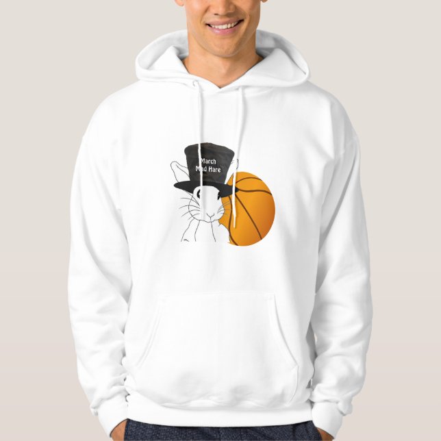 March Mad Hare Basketball Hoodie (Front)