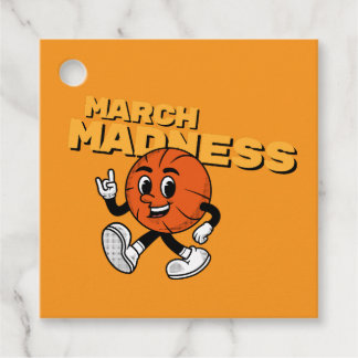 March madness basketball kids party favor tags