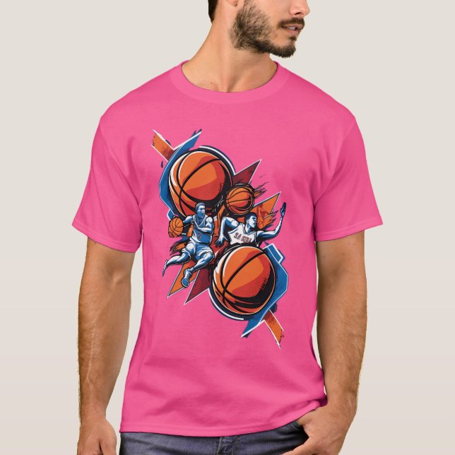 March Madness Fierce Competition Basketball Player T-Shirt (Front)