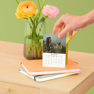 March Moments: Portrait Easel Calendar 2026 Holder
