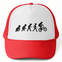 March of Progress Human Evolution Bikers Hat