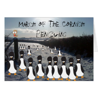 March of the Cornish Penguins Cards