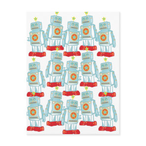 March of the robots postcard