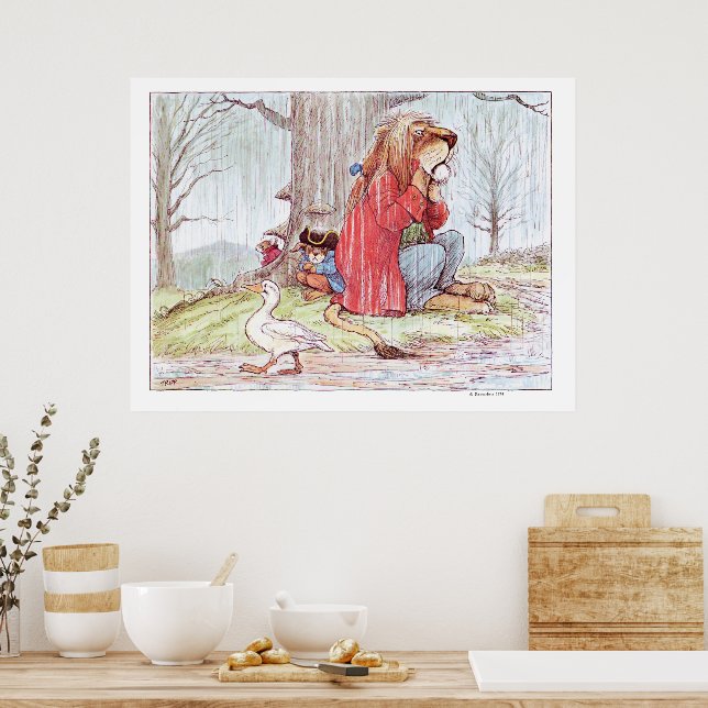March Rain by Wallace Tripp Poster | Zazzle