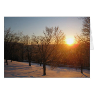 March sunset at RPI Cards
