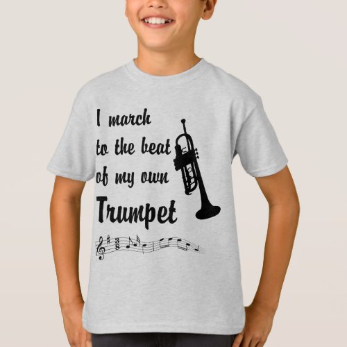March to the Beat Trumpet T_Shirt
