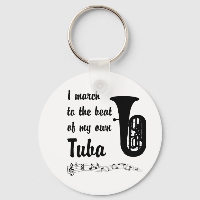 March to the Beat: Tuba Keychain (Front)