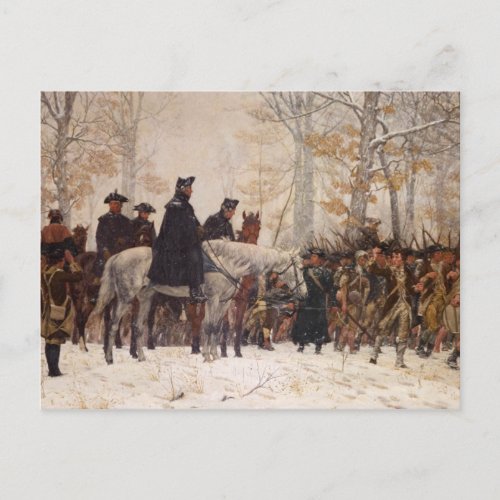 March to Valley Forge _ William Trego  1883 Postcard
