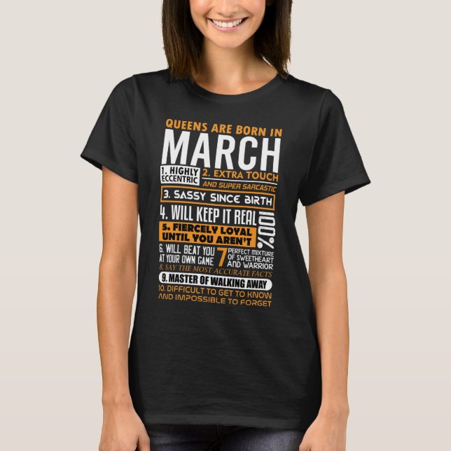 March - Women's BasicT-Shirt T-Shirt (Front)