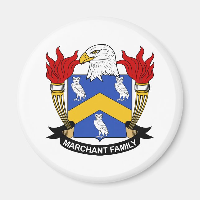 Marchant Family Crest Magnet (Front)