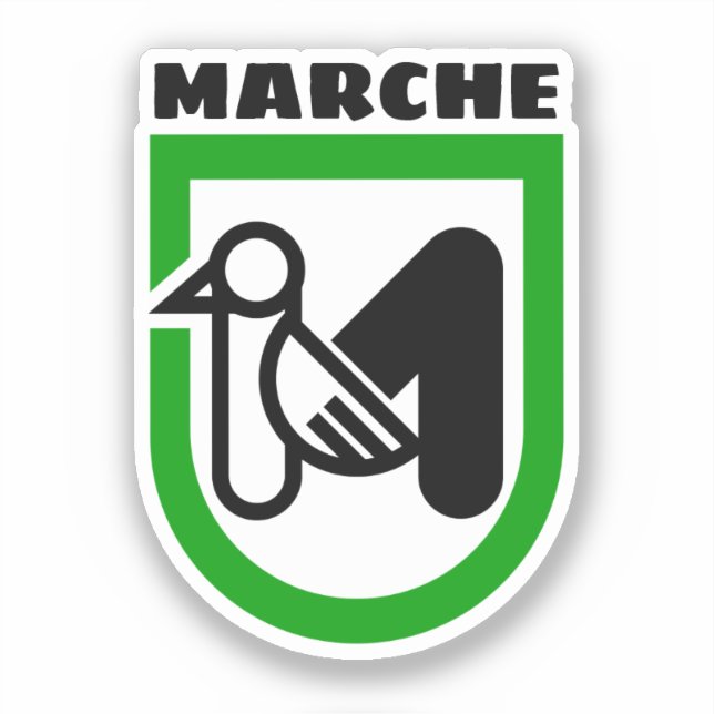 Marche coat of arms (Italy) Sticker (Front)