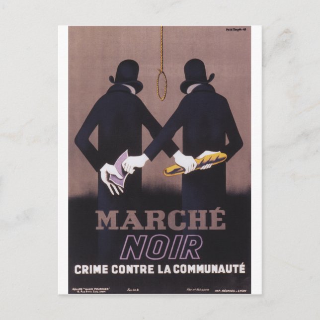 Marche Propaganda Poster Postcard (Front)