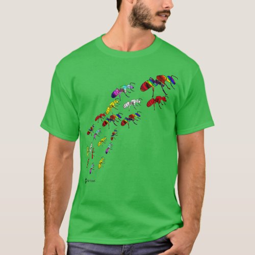 Marching Ants Go One By One Men Women Kids Senior  T_Shirt