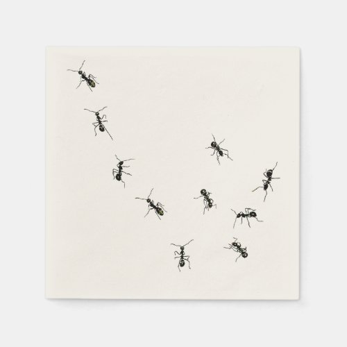 marching ants paper napkins