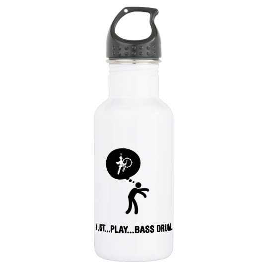 Marching Band Bass Drum Water Bottle