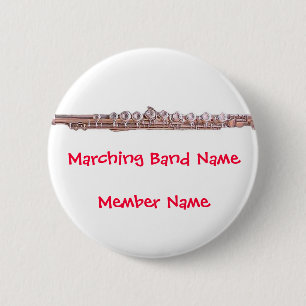 Marching Band Buttons ~ Flute